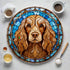 Cocker Spaniel Chocolate Glass Suncatcher Worktop Saver